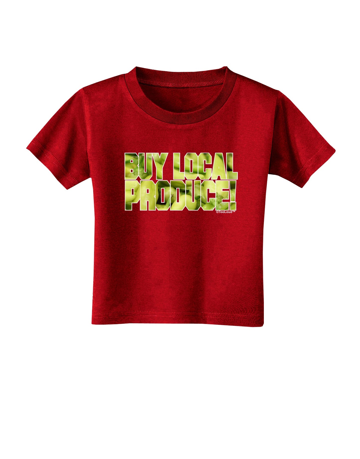 Buy Local - Jalapenos Text Toddler T-Shirt Dark-Toddler T-Shirt-TooLoud-Red-2T-Davson Sales