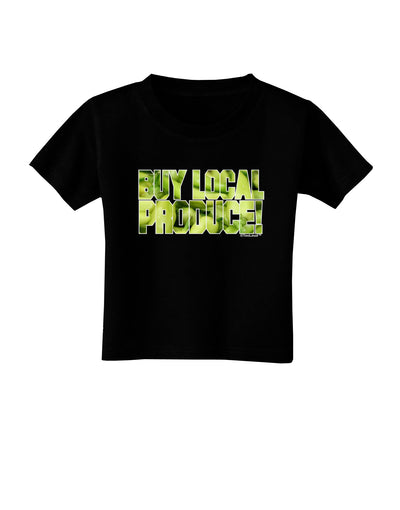 Buy Local - Jalapenos Text Toddler T-Shirt Dark-Toddler T-Shirt-TooLoud-Black-2T-Davson Sales