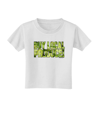 Buy Local - Jalapenos Text Toddler T-Shirt-Toddler T-Shirt-TooLoud-White-2T-Davson Sales