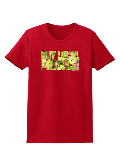 Buy Local - Jalapenos Text Womens Dark T-Shirt-TooLoud-Red-X-Small-Davson Sales