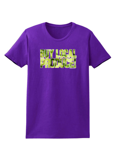 Buy Local - Jalapenos Text Womens Dark T-Shirt-TooLoud-Purple-X-Small-Davson Sales