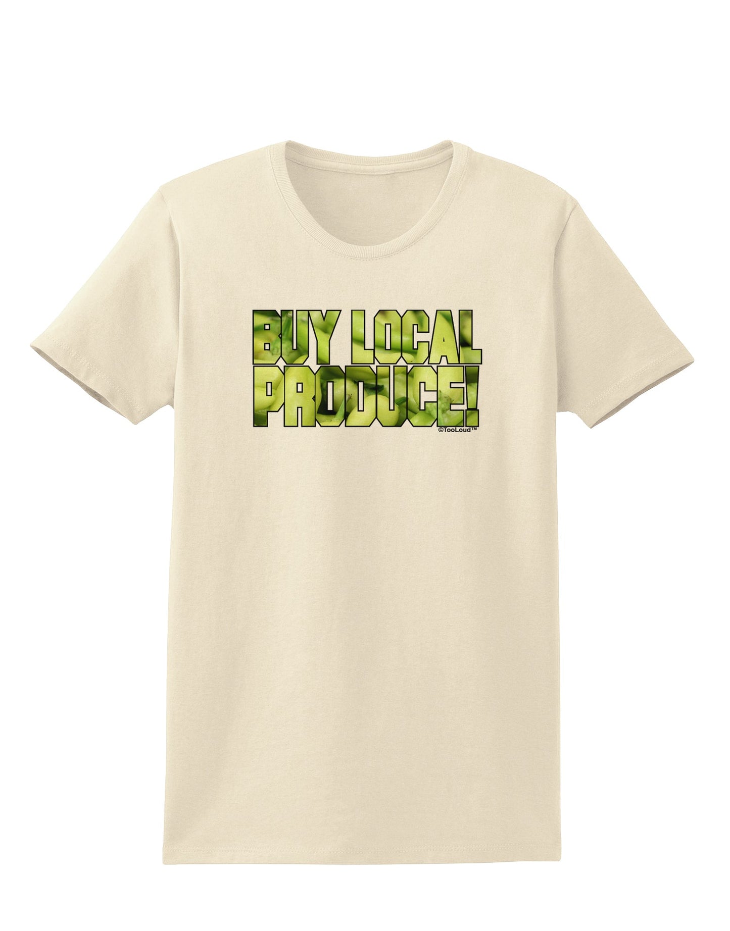 Buy Local - Jalapenos Text Womens T-Shirt-Womens T-Shirt-TooLoud-Natural-X-Small-Davson Sales