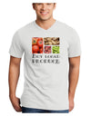 Buy Local Produce Text Adult V-Neck T-shirt-Mens V-Neck T-Shirt-TooLoud-White-XXXX-Large-Davson Sales