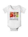 Buy Local Produce Text Baby Romper Bodysuit-Baby Romper-TooLoud-White-18-Months-Davson Sales