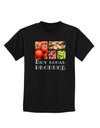 Buy Local Produce Text Childrens Dark T-Shirt-Childrens T-Shirt-TooLoud-Black-X-Large-Davson Sales