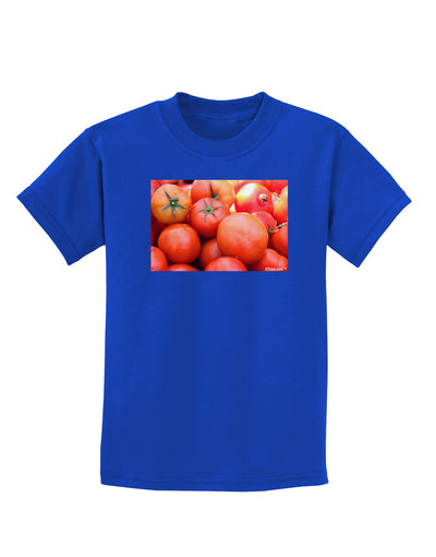 Buy Local Produce Tomatoes Childrens Dark T-Shirt-Childrens T-Shirt-TooLoud-Royal-Blue-X-Small-Davson Sales