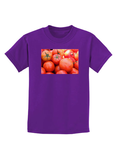 Buy Local Produce Tomatoes Childrens Dark T-Shirt-Childrens T-Shirt-TooLoud-Purple-X-Small-Davson Sales