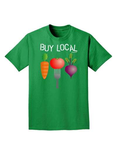 Buy Local - Vegetables Design Adult Dark T-Shirt-Mens T-Shirt-TooLoud-Kelly-Green-Small-Davson Sales