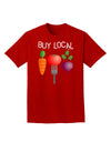 Buy Local - Vegetables Design Adult Dark T-Shirt-Mens T-Shirt-TooLoud-Red-Small-Davson Sales