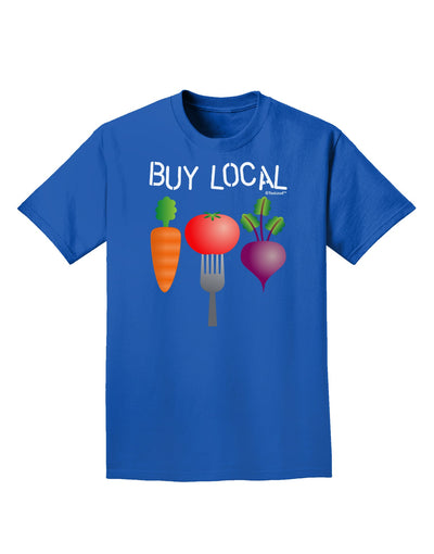 Buy Local - Vegetables Design Adult Dark T-Shirt-Mens T-Shirt-TooLoud-Royal-Blue-Small-Davson Sales