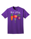 Buy Local - Vegetables Design Adult Dark T-Shirt-Mens T-Shirt-TooLoud-Purple-Small-Davson Sales