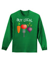 Buy Local - Vegetables Design Adult Long Sleeve Dark T-Shirt-TooLoud-Kelly-Green-Small-Davson Sales