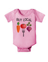 Buy Local - Vegetables Design Baby Romper Bodysuit-Baby Romper-TooLoud-Light-Pink-06-Months-Davson Sales