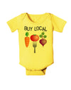 Buy Local - Vegetables Design Baby Romper Bodysuit-Baby Romper-TooLoud-Yellow-06-Months-Davson Sales