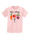 Buy Local - Vegetables Design Childrens T-Shirt-Childrens T-Shirt-TooLoud-PalePink-X-Small-Davson Sales