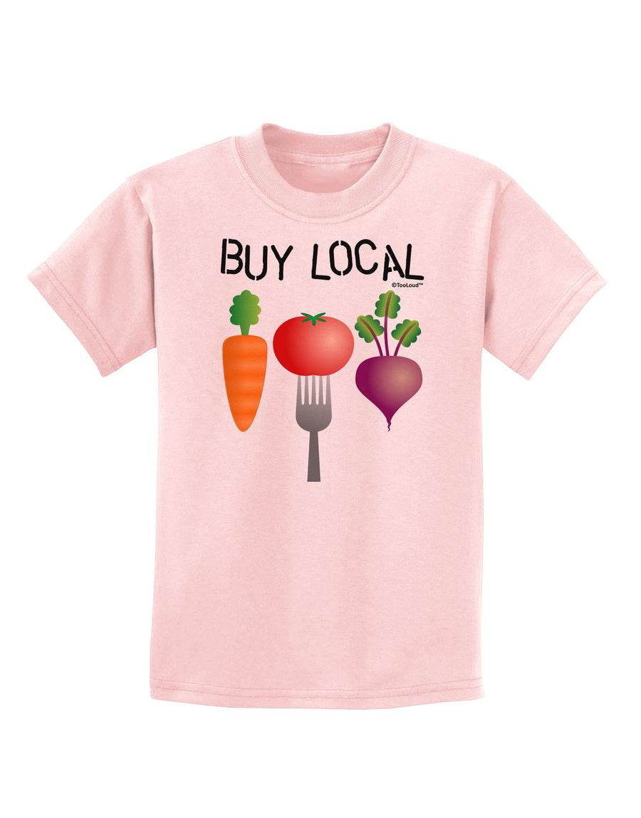 Buy Local - Vegetables Design Childrens T-Shirt-Childrens T-Shirt-TooLoud-White-X-Small-Davson Sales