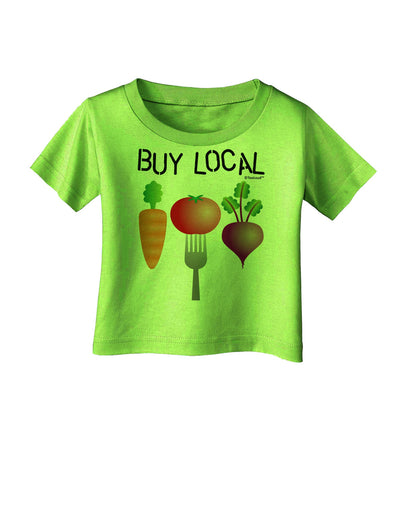 Buy Local - Vegetables Design Infant T-Shirt-Infant T-Shirt-TooLoud-Lime-Green-06-Months-Davson Sales
