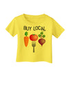 Buy Local - Vegetables Design Infant T-Shirt-Infant T-Shirt-TooLoud-Yellow-06-Months-Davson Sales