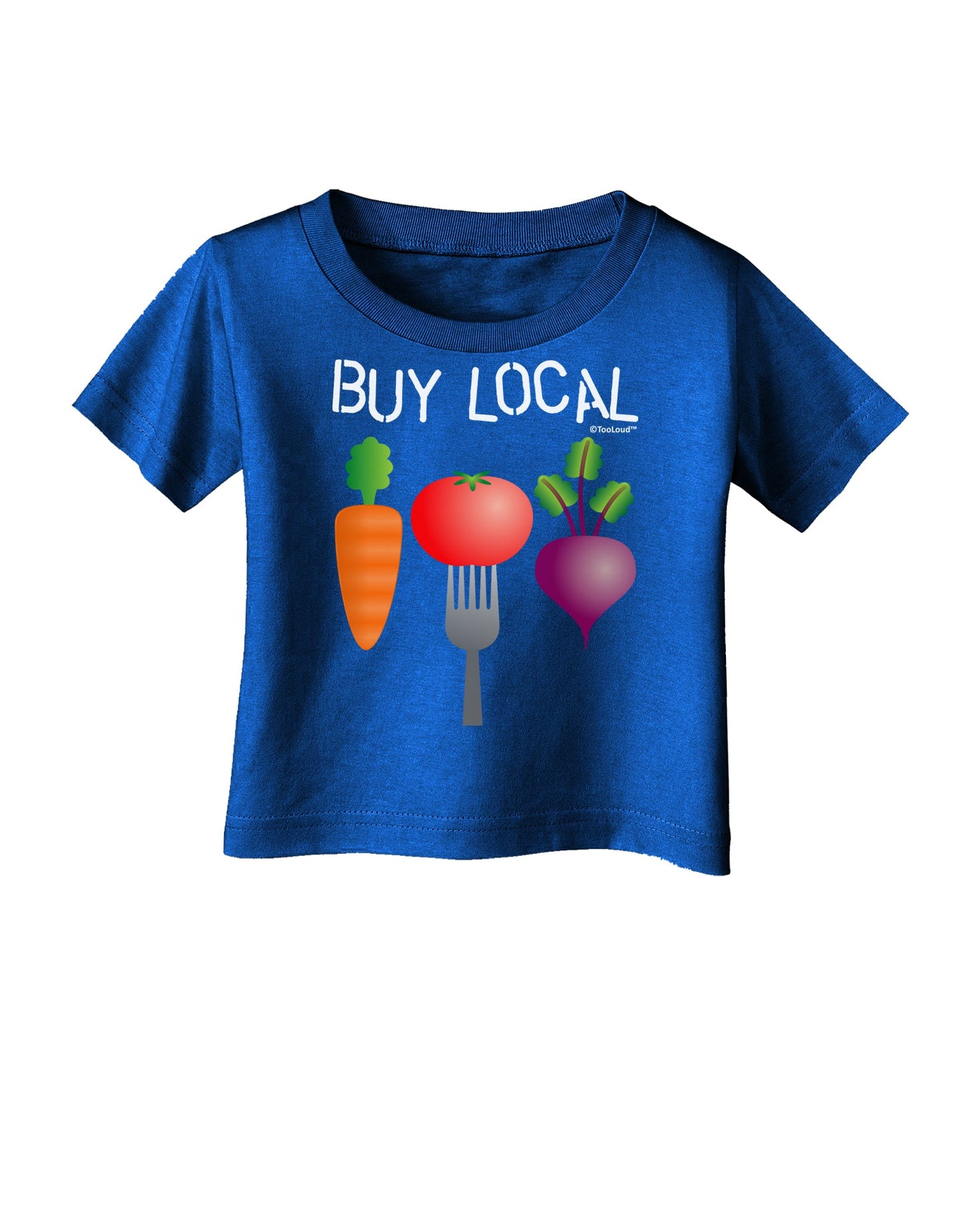 Buy Local - Vegetables Design Infant T-Shirt Dark-Infant T-Shirt-TooLoud-Royal-Blue-06-Months-Davson Sales