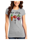 Buy Local - Vegetables Design Juniors T-Shirt-Womens Juniors T-Shirt-TooLoud-Ash-Gray-Juniors Fitted X-Small-Davson Sales