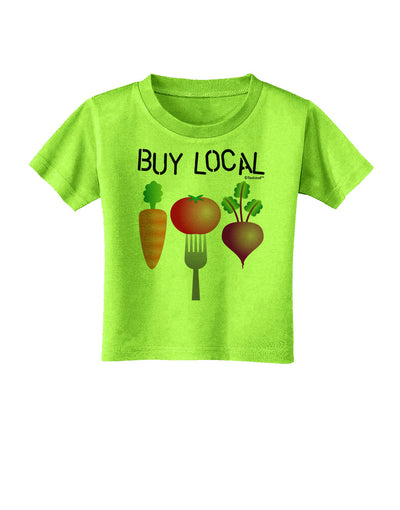 Buy Local - Vegetables Design Toddler T-Shirt-Toddler T-Shirt-TooLoud-Lime-Green-2T-Davson Sales