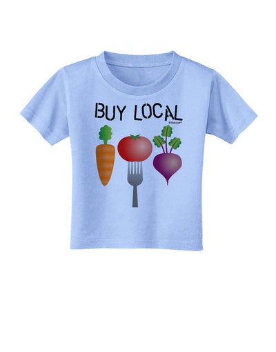 Buy Local - Vegetables Design Toddler T-Shirt-Toddler T-Shirt-TooLoud-Aquatic-Blue-2T-Davson Sales