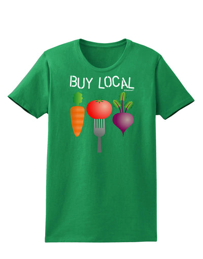 Buy Local - Vegetables Design Womens Dark T-Shirt-TooLoud-Kelly-Green-X-Small-Davson Sales