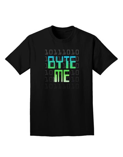 Byte Me Adult Dark T-Shirt-Mens T-Shirt-TooLoud-Black-Small-Davson Sales