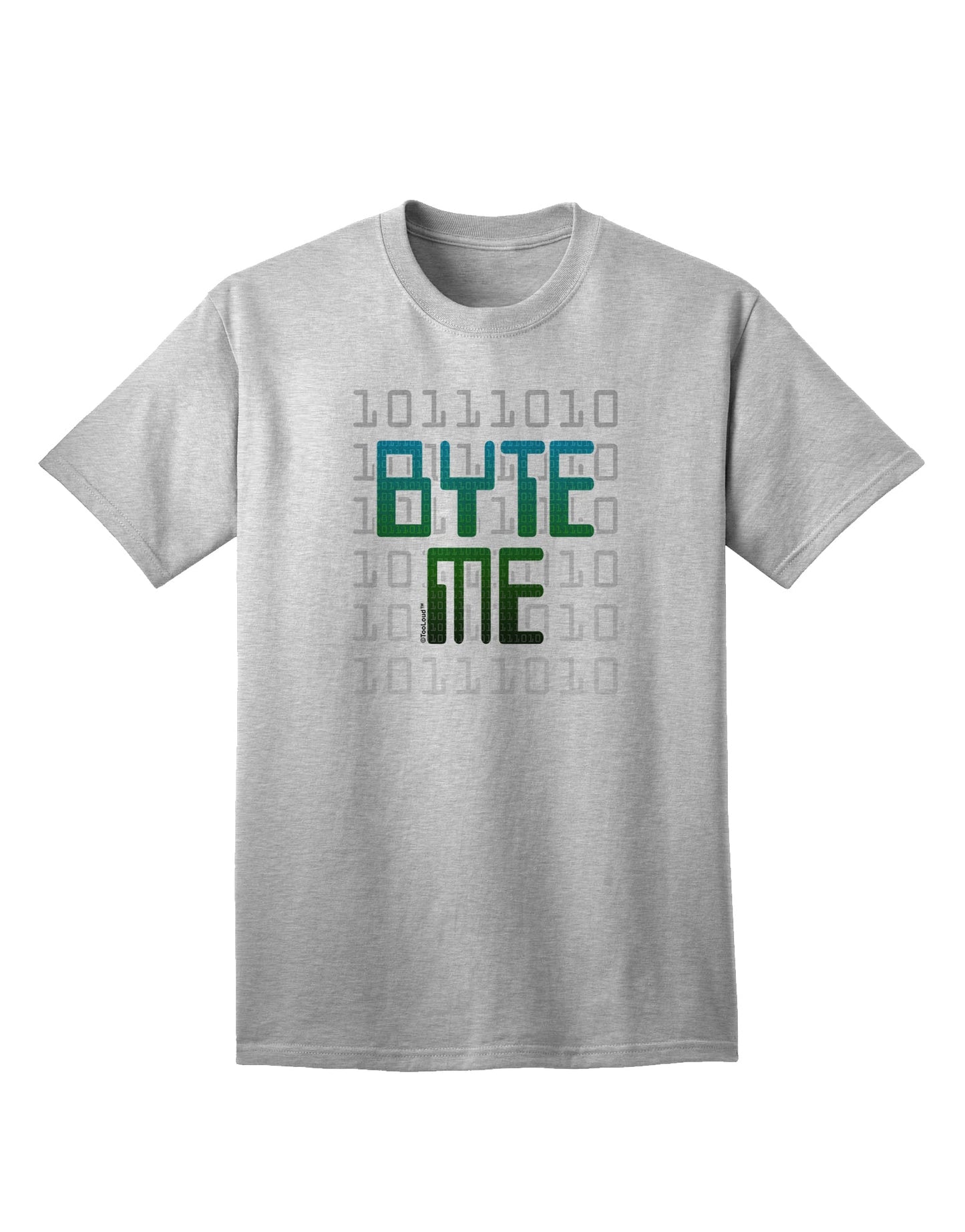 Byte Me Adult T-Shirt: Premium Quality for the Tech-Savvy Fashionista-Mens T-shirts-TooLoud-AshGray-Small-Davson Sales