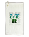 Byte Me Micro Terry Gromet Golf Towel 16 x 25 inch-Golf Towel-TooLoud-White-Davson Sales