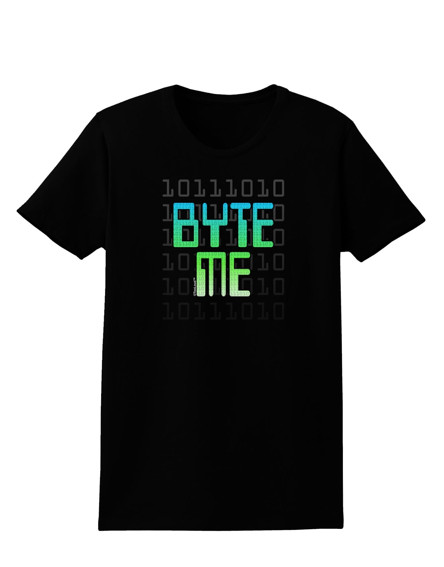 Byte Me Womens Dark T-Shirt-TooLoud-Black-X-Small-Davson Sales