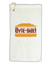 Byte Size Micro Terry Gromet Golf Towel 11&#x22;x19-Golf Towel-TooLoud-White-Davson Sales