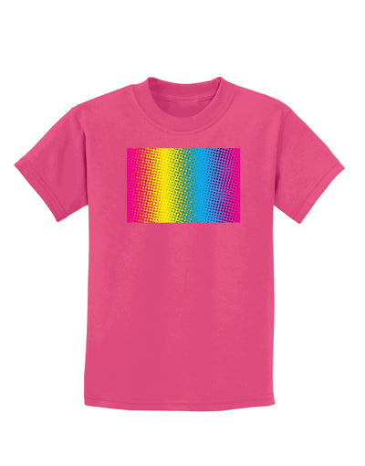 CMY Graphic Rainbow Childrens Dark T-Shirt-Childrens T-Shirt-TooLoud-Sangria-X-Small-Davson Sales