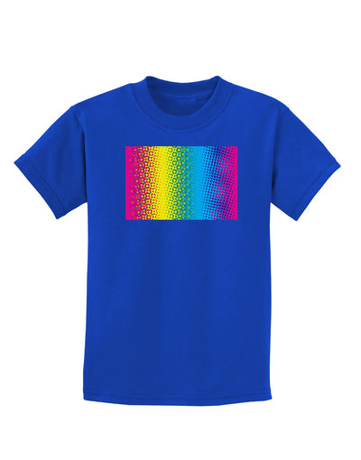 CMY Graphic Rainbow Childrens Dark T-Shirt-Childrens T-Shirt-TooLoud-Royal-Blue-X-Small-Davson Sales