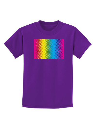 CMY Graphic Rainbow Childrens Dark T-Shirt-Childrens T-Shirt-TooLoud-Purple-X-Small-Davson Sales