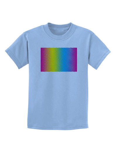 CMY Graphic Rainbow Childrens T-Shirt-Childrens T-Shirt-TooLoud-Light-Blue-X-Small-Davson Sales