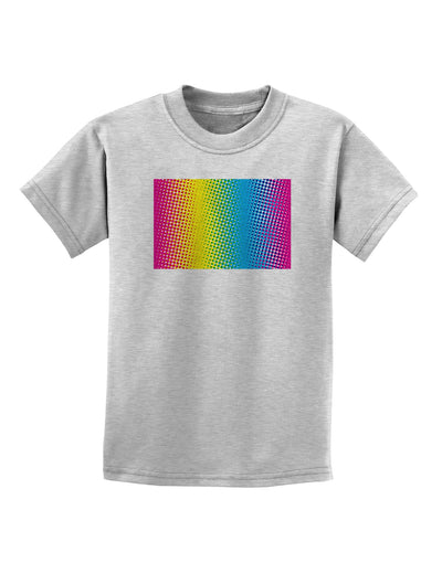 CMY Graphic Rainbow Childrens T-Shirt-Childrens T-Shirt-TooLoud-AshGray-X-Small-Davson Sales