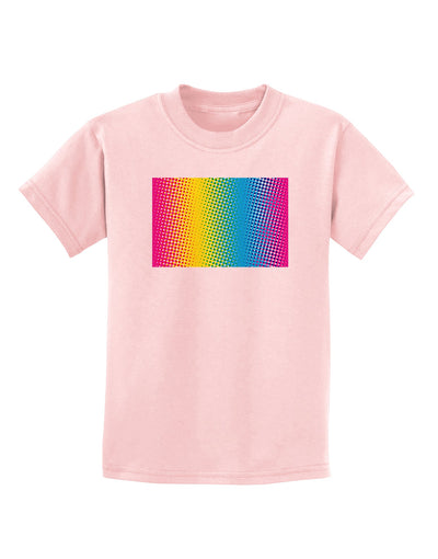 CMY Graphic Rainbow Childrens T-Shirt-Childrens T-Shirt-TooLoud-PalePink-X-Small-Davson Sales