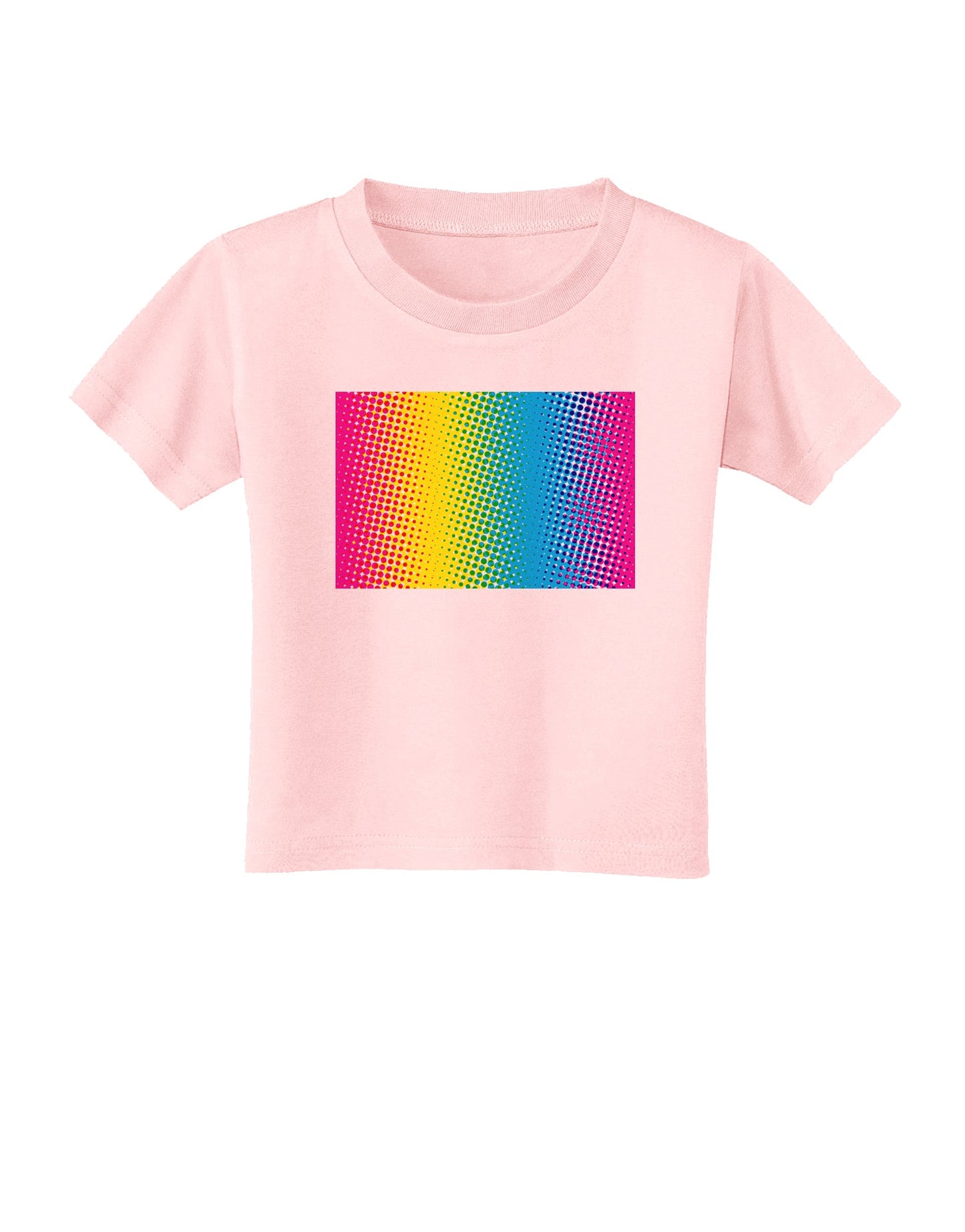 CMY Graphic Rainbow Toddler T-Shirt-Toddler T-Shirt-TooLoud-Light-Pink-2T-Davson Sales