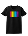 CMY Graphic Rainbow Womens Dark T-Shirt-TooLoud-Black-X-Small-Davson Sales