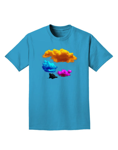 CMYK Clouds Adult Dark T-Shirt-Mens T-Shirt-TooLoud-Turquoise-Small-Davson Sales