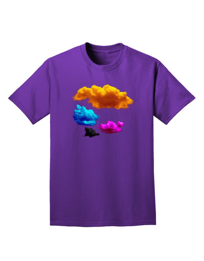 CMYK Clouds Adult Dark T-Shirt-Mens T-Shirt-TooLoud-Purple-Small-Davson Sales