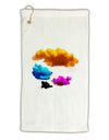 CMYK Clouds Micro Terry Gromet Golf Towel 11&#x22;x19-Golf Towel-TooLoud-White-Davson Sales