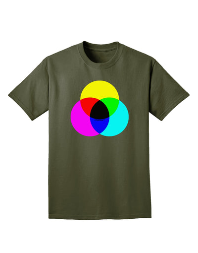 CMYK Color Model Adult Dark T-Shirt by TooLoud-Mens T-Shirt-TooLoud-Military-Green-Small-Davson Sales