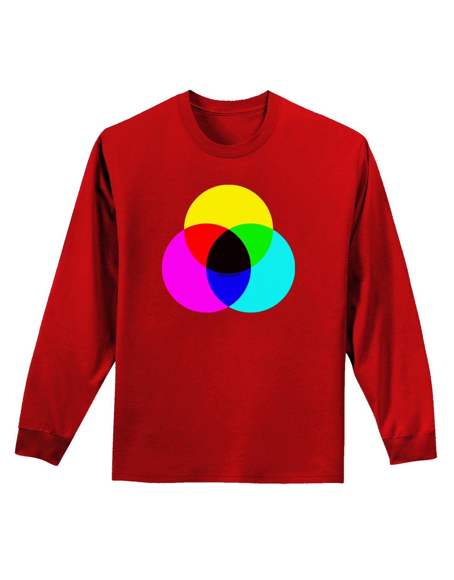 CMYK Color Model Adult Long Sleeve Dark T-Shirt by TooLoud-TooLoud-Red-Small-Davson Sales