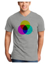 CMYK Color Model Adult V-Neck T-shirt by TooLoud-Mens V-Neck T-Shirt-TooLoud-HeatherGray-Small-Davson Sales