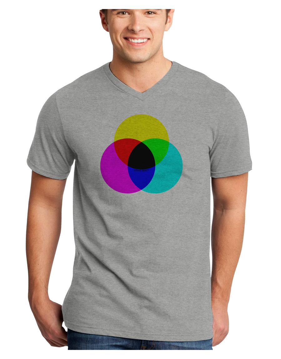 CMYK Color Model Adult V-Neck T-shirt by TooLoud-Mens V-Neck T-Shirt-TooLoud-White-Small-Davson Sales