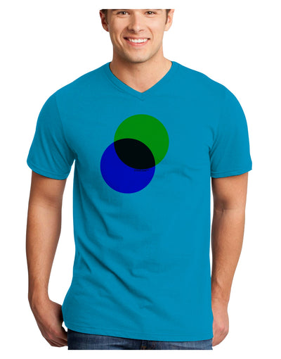 CMYK Color Model Adult V-Neck T-shirt by TooLoud-Mens V-Neck T-Shirt-TooLoud-Turquoise-Small-Davson Sales