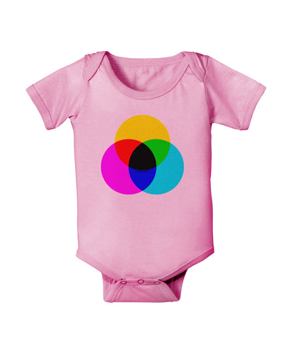 CMYK Color Model Baby Romper Bodysuit by TooLoud-Baby Romper-TooLoud-Pink-06-Months-Davson Sales