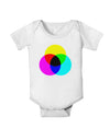 CMYK Color Model Baby Romper Bodysuit by TooLoud-Baby Romper-TooLoud-White-06-Months-Davson Sales